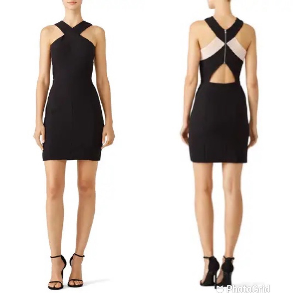 Elizabeth and James Black Mini Dress